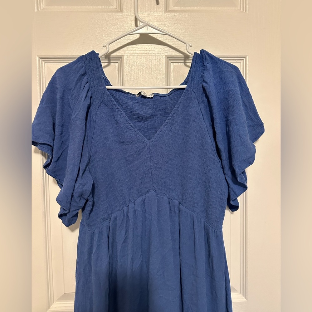 Lovell Smocked Midi Dress -Baltic Born